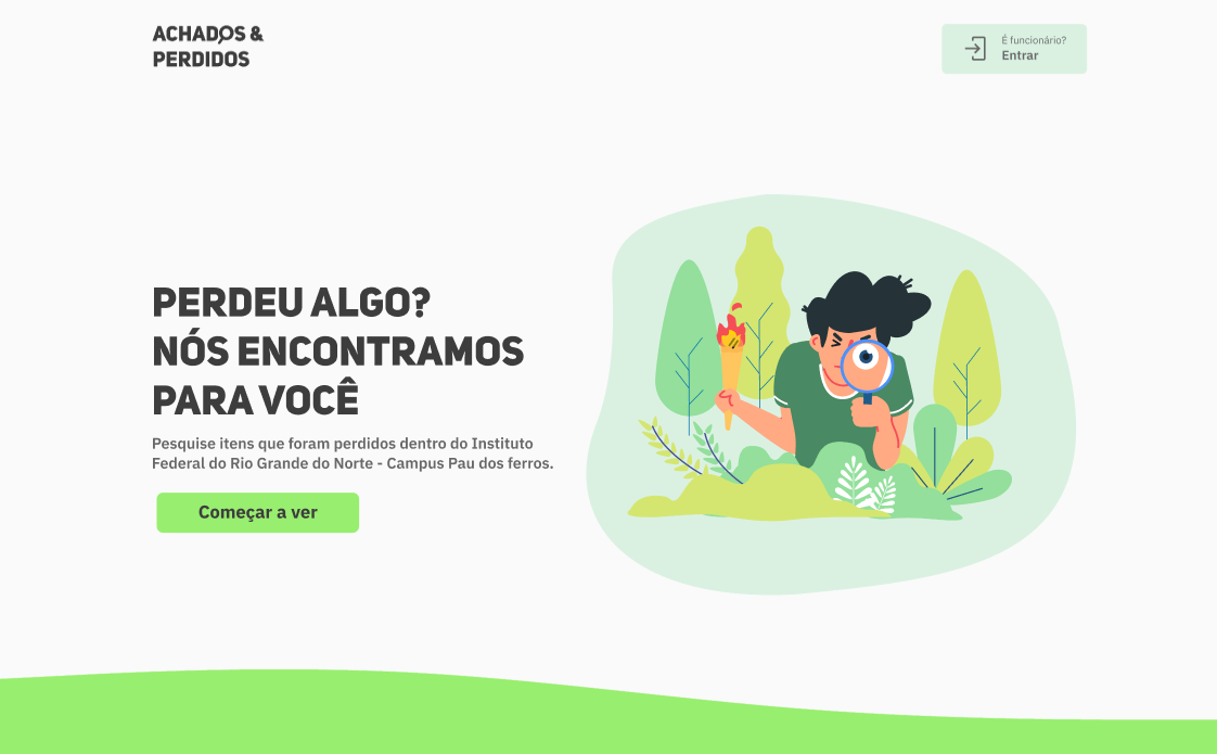 Imagem da primeira seção do sistema